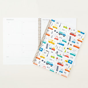 Agenda Padrão de Tráfego Colorido de Carros