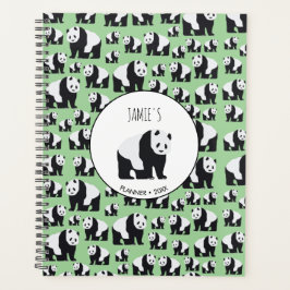 Agenda Padrão de Urso de Panda Bonito