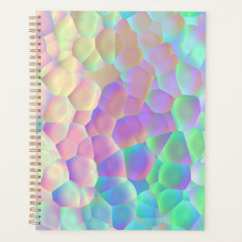 Agenda Padrão de Vidro Holográfico, Cores Iridescentes