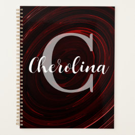 Agenda Padrão Elegante Personalizado de Redemoinho Inicia