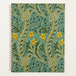 Agenda Padrão Floral de Narciso Clássico de William Morri
