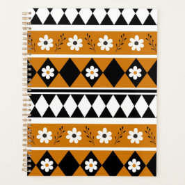 Agenda Padrão Floral do Diamante de Flor de Faixa de Fron