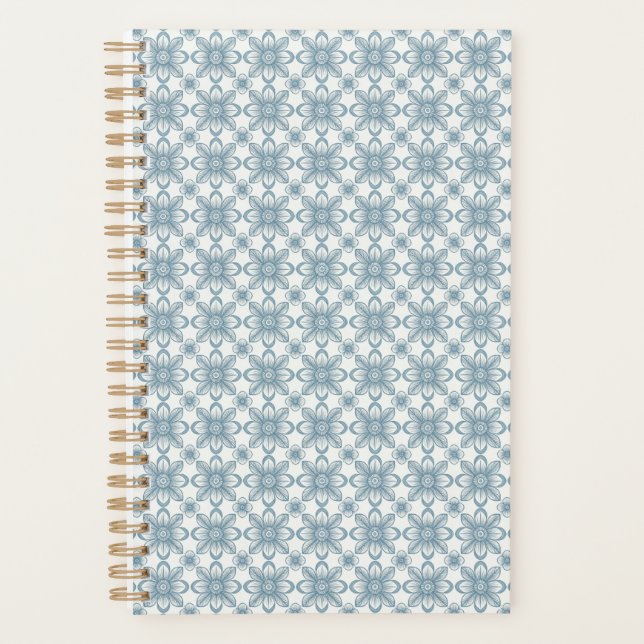 Agenda Padrão Floral Escandinavo (Frente)