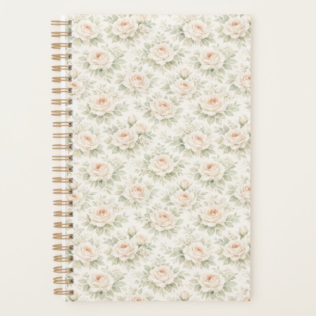 Agenda Padrão Floral Nupcial (Frente)
