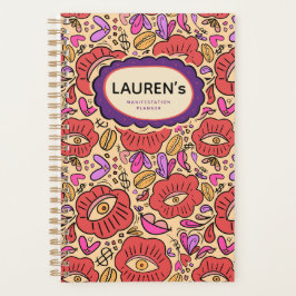 Agenda Padrão Floral Olho da Sorte