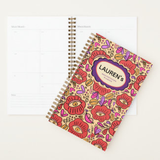 Agenda Padrão Floral Olho da Sorte