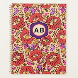 Agenda Padrão Floral Olho da Sorte