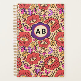 Agenda Padrão Floral Olho da Sorte