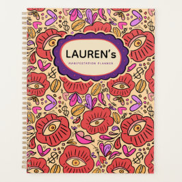 Agenda Padrão Floral Olho da Sorte