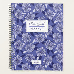 Agenda Padrão Floral Roxo