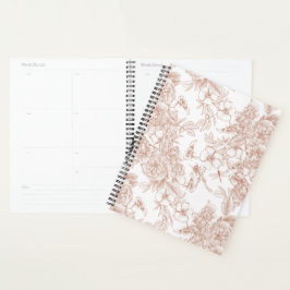 Agenda Padrão Francês Vintage Toile-De-Jouy