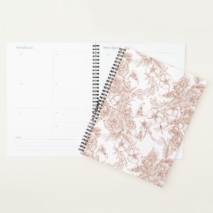 Agenda Padrão Francês Vintage Toile-De-Jouy