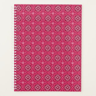 Agenda Padrão Geométrico Floral Decorativo