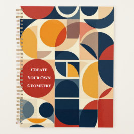 Agenda Padrão Geométrico Moderno Bauhaus
