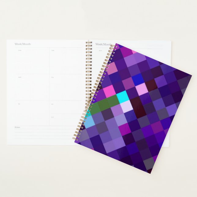 Agenda Padrão ixelado - Roxo (Exibição)