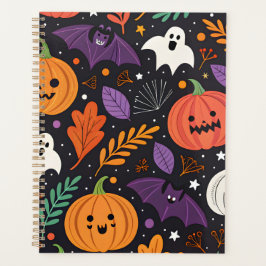 Agenda Padrão Mágico de Halloween Fofo