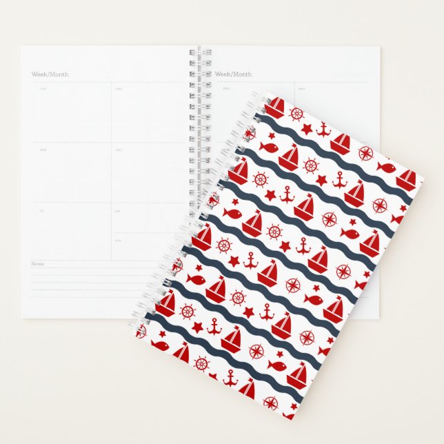 Agenda Padrão Marítimo Cute (Exibição)