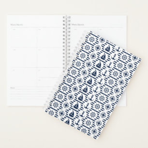 Agenda Padrão Marítimo em Azul