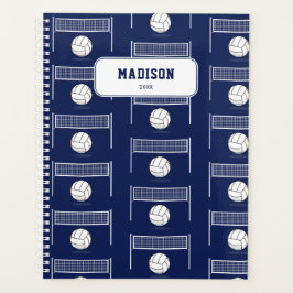 Agenda Padrão Personalizado de Bola de Voleibol e Rede