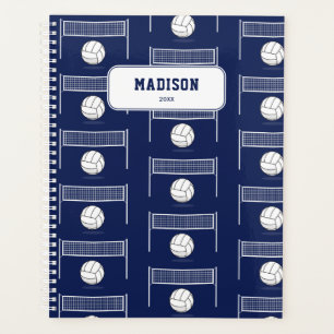 Agenda Padrão Personalizado de Bola de Voleibol e Rede