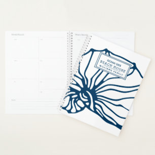 Agenda Padrão Personalizado de Célula Azul - Casa de Pr