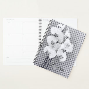 Agenda Padrão Personalizável do Bolinhas Orchid Graphic