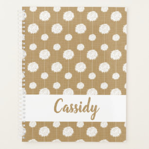 Agenda Padrão Pom Do Cheerleader Dourado