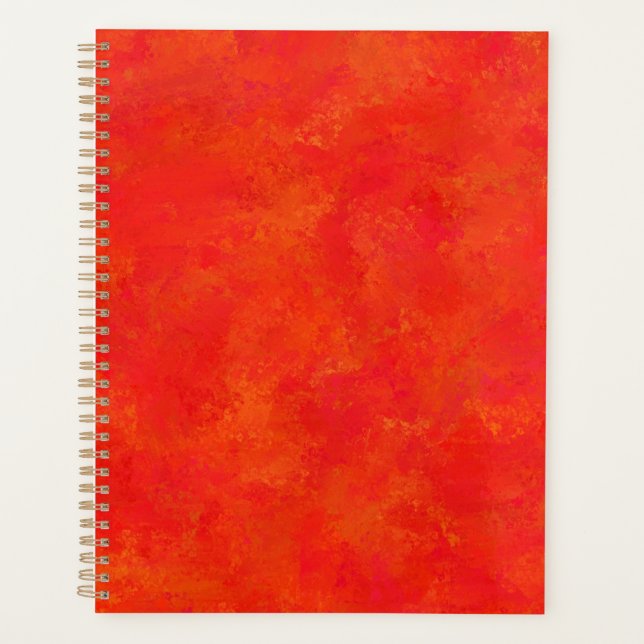 Agenda Padrão Red Orange Abstrato (Frente)