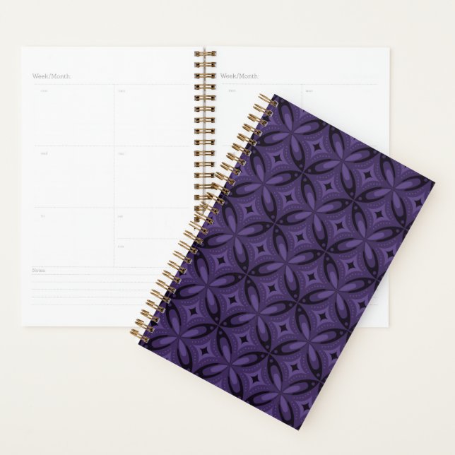Agenda Padrão Retro Cor-de-rosa Escuro (Exibição)