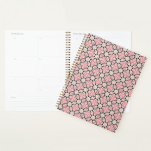 Agenda Padrão rosa floral