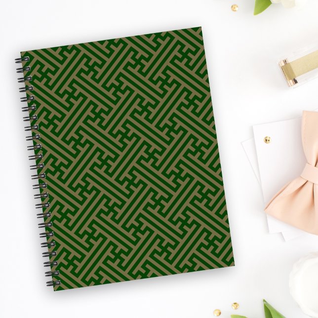 Agenda Padrão Sayagata, japonês, verde e Dourado (Criador carregado)