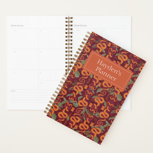 Agenda Padrão Serpent Luxe - O Lotus Branco (Exibição)