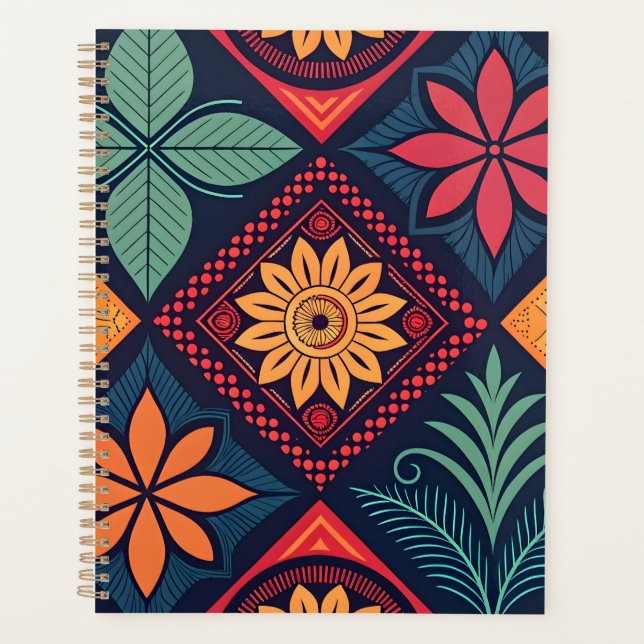 Agenda Padrões mágicos das flores (Frente)