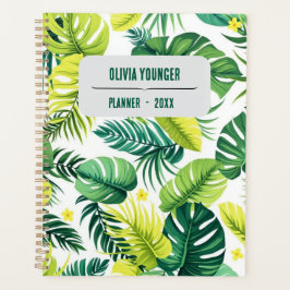 Agenda Páginas Padrão - Monstera Personalizada e Banana L
