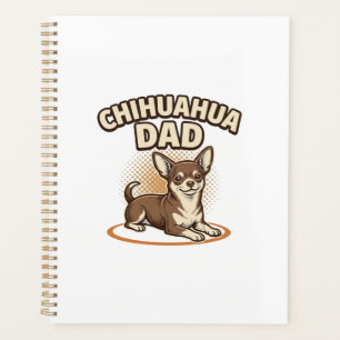 Agenda Pai Chihuahua Gravura Vintage Design Amante de Cac