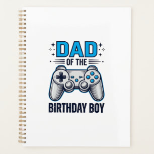 Agenda Pai do Menino Aniversariante Camisa de Gamer Desig