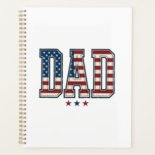 Agenda Pai Patriota Bandeira Americana Design Vetorial Vi