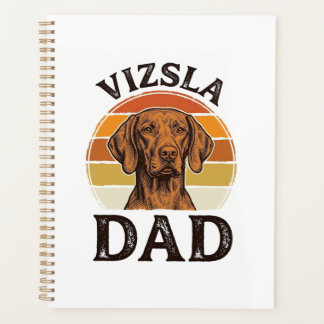 Agenda Pai Vizsla Desenho de Cão com Gravação Vintage_1