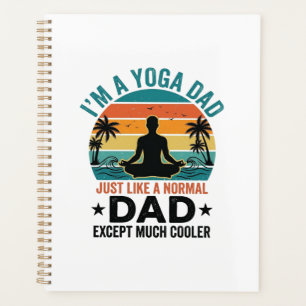 Agenda Pai Yoga Vintage Pôr do Sol Engraçado Camisa Pai D