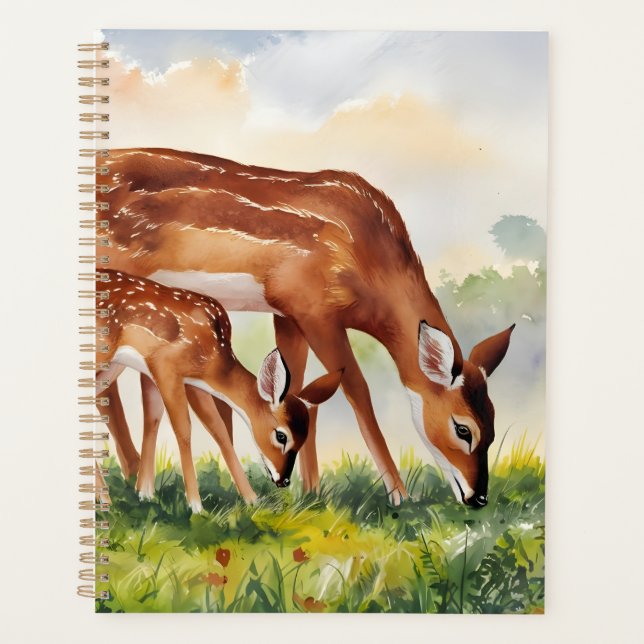 Agenda Painted Deer Mom and Baby (Frente)