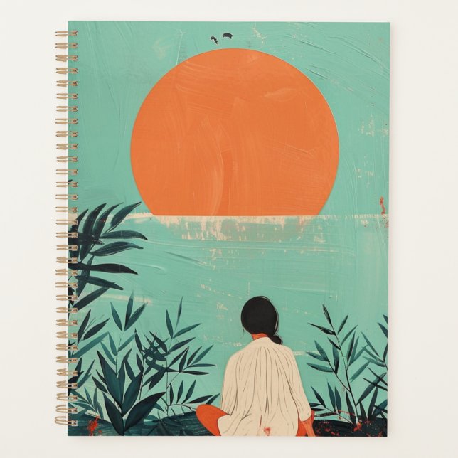 Agenda Paisagem Boho Abstrato (22) (Frente)