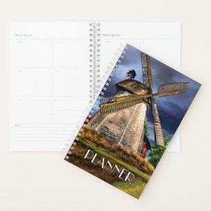 Agenda Paisagem bonita do moinho de vento nos Países Bai