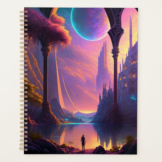 Agenda Paisagem de ficção científica fantasma (Frente)