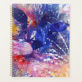 Agenda Paisagem de Sonhos de Gato Abstrato Cósmico