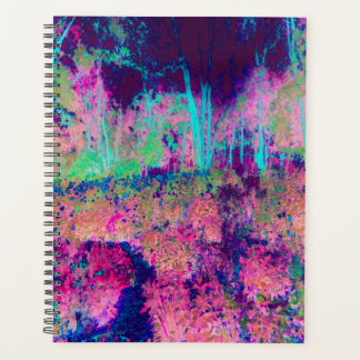 Agenda Paisagem Impressionista Roxa e Rosa Quente
