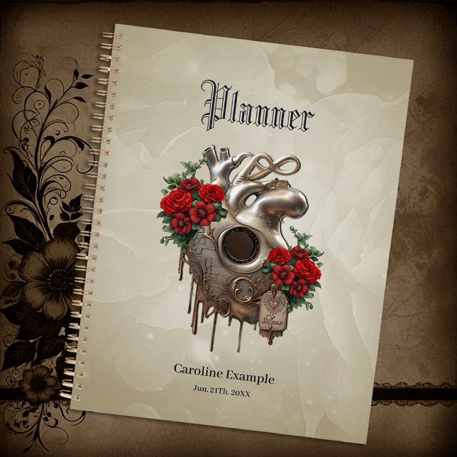 Agenda Paixão Steampunk, o Coração do Amor mecânico. (Criador carregado)
