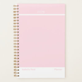 Agenda Pale Pink Minimalist Planner