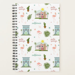 Agenda Palm Primavera Pink House Do Século Médio Flamin