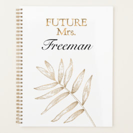 Agenda Palma Tropical Elegante Deixa Planner de Casamento