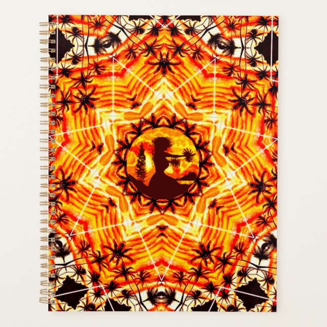 Agenda Palmas de Hula Sunset Havaiano (Frente)